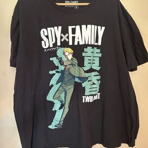 Spy x Family Black Graphic Tee